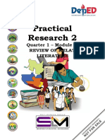 Practical Research 2: Quarter 1 - Module 8: Review of Related Literature