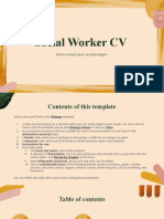 Social Worker CV by Slidesgo