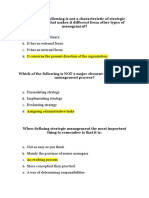 Strategic Management MCQ