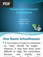 Evolution of Curriculum Development