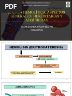 Anemia Hemolítica, Aspectos Generales