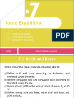 (Notes) 7.0 Ionic Equilibria