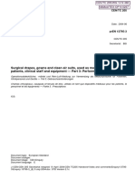 Surgical Drapes, Gowns and Clean Air Suits, Used As Medical Devices For Patients, Clinical Staff and Equipment - Part 3: Performance Requirements