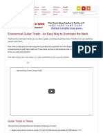 Economical Guitar Triads - An Easy Way To Dominate The Neck PDF