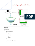 Congestion Control Using Leaky Bucket Algorithm: Source Code