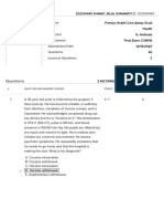 Student Overview: # Question and Answer Choices Points Categories