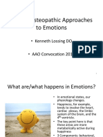 Clinical Osteopathic Approaches To Emotions: - Kenneth Lossing DO - AAO Convocation 2016