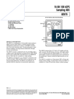 16-Bit 100 KSPS Sampling ADC AD676