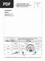 NDE Training and Certification Manual (NDE Written Practice)