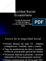 La Seguridad Social en El Ecuador. - 25 - 09-2009