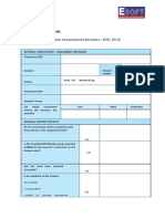 Higher Nationals: Internal Verification of Assessment Decisions - BTEC (RQF)