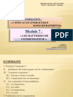 Module 7. LES BATTERIES DE CONDENSATEUR