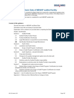 How To Complete Basic Data of MDSAP Audited Facility: Content of This Guidance