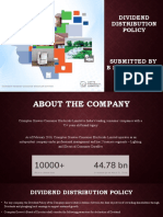 Dividend Distribution Policy