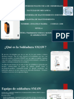 Fundamentos Teóricos y Metodológicos Del Proceso de Soldadura SMAW