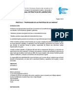 Práctica Propiedades de Las Proteinas de Las Harinas PDF