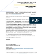 Carta - Convocatoria para Peajes