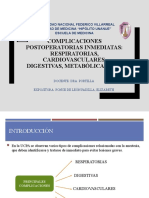 Complicaciones Postoperatorias Inmediatas