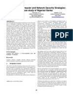 Evaluation of Computer and Network Security Strategies: A Case Study of Nigerian Banks