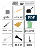 Free - Kitchen Tools Cards PDF