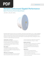 Reliable Unlicensed Gigabit Performance: B24 Point-to-Point Backhaul