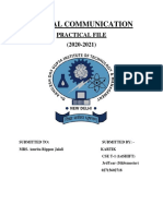 Digital Communications Practical File PDF