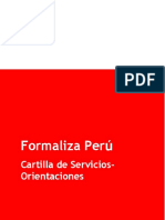 Cartilla de Orientación A Usuarios Formaliza Perú