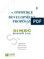 Single-Vendor E-Commerce Proposal