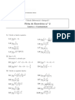 Exercicios Limites Continuidade