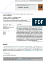 Examining The Developmental Trajectories of Adolescent Sexual Offenders