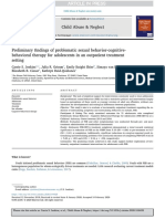 Preliminary Findings of Problematic Sexual Behavior Cognitive Behavioral Therapy For Adolescents in An Outpatient Treatment Setting