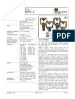 Medium Velocity Water Spray Nozzle: HD Fire Protect Pvt. Ltd. Technical Data