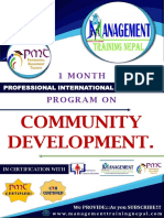 Community Development Degree Program by Management Training Nepal 