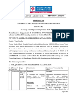 Recruitment / Engagement of Incharge /counselorfor FLCC (Financial Literacy and Creditcounseling Centre) On Contract Basis For One Year