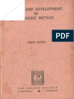 Origin and Developement of Sanskrit Metrics PDF