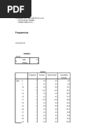 Frequencies: Frequencies Variables Scores /histogram Normal /order Analysis