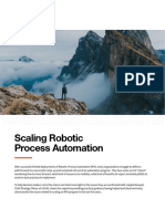 Scaling Robotic Process Automation