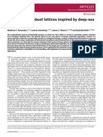 Mechanically Robust Lattices Inspired by Deep-Sea Glass Sponges