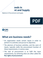 CIPS L4-Business Needs in Procurement and Supply