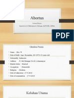 Abortus: Levina Felicia Supervisor:Dr. Mulyanusa A. Ritonga, Spog (K) ., M.Kes