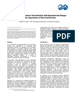 Modelling Subsurface Uncertainties With Experimental Design: Some Arguments of Non-Conformists