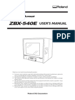 Zbx-540E: User'S Manual