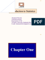 Introduction To Statistics: Ahammad Hossain Assistant Professor Department of CSE Varendra University, Rajshahi-6204