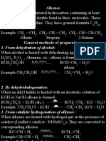 Alkenes: 1. From Dehydration of Alcohol