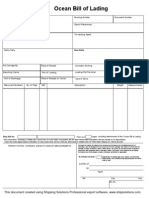 Ocean Bill of Lading