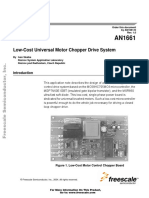 Low-Cost Universal Motor Chopper Drive System: Freescale Semiconductor