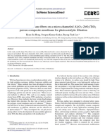 Formation of Tio Nano Fibers On A Micro-Channeled Al O - Zro /tio Porous Composite Membrane For Photocatalytic Filtration