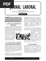 El Contrato de Trabajo - Jornal Laboral - José María Pacori Cari