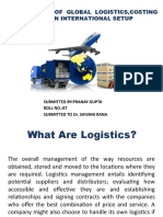 Challenges of Global Logistics, Costing and Pricing in International Setup