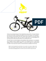 Z6 Electric Bike Manual